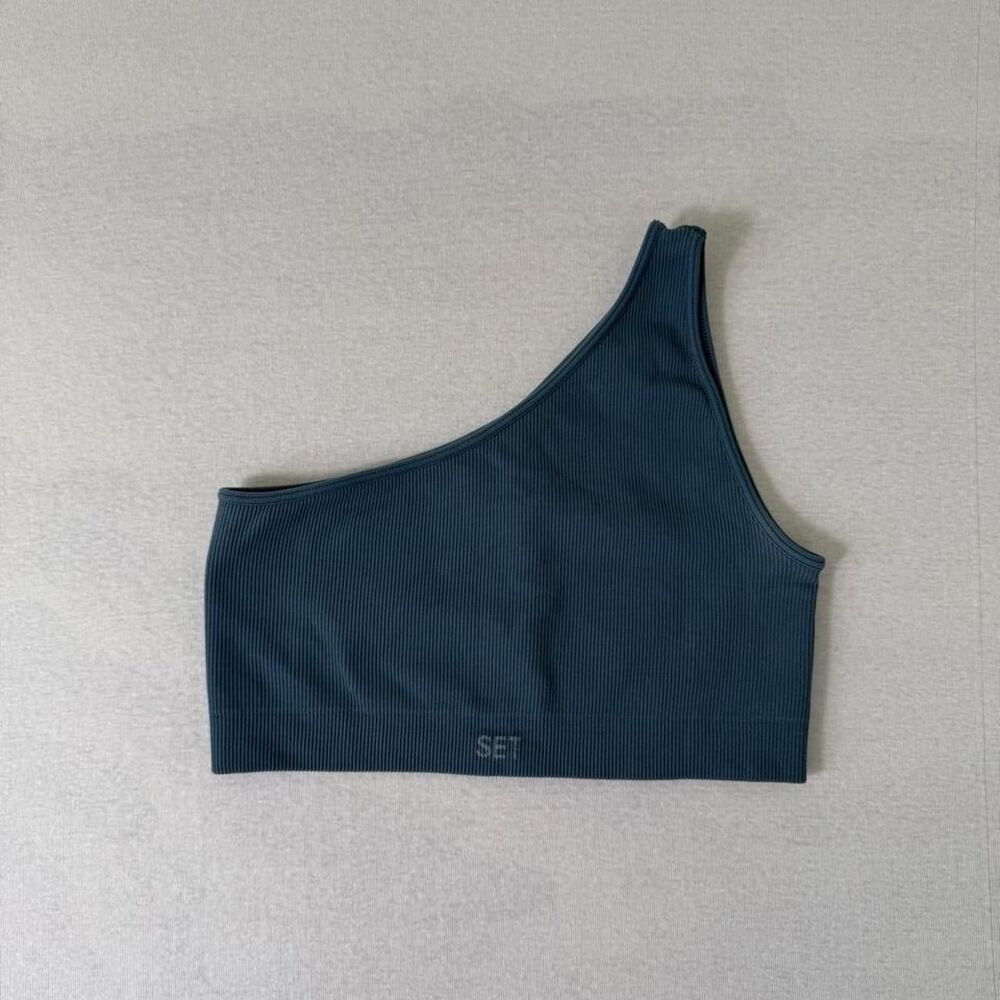 Set Active Sculptflex Ribbed One Shoulder Bra